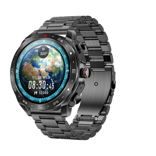 T95 LuxoraWatch – Smartwatch 2-em-1 com Fones Bluetooth, Chamadas, Monitor de Saúde e Ecrã IPS HD 1.52" | Unissex | Entrega Rápida em Angola