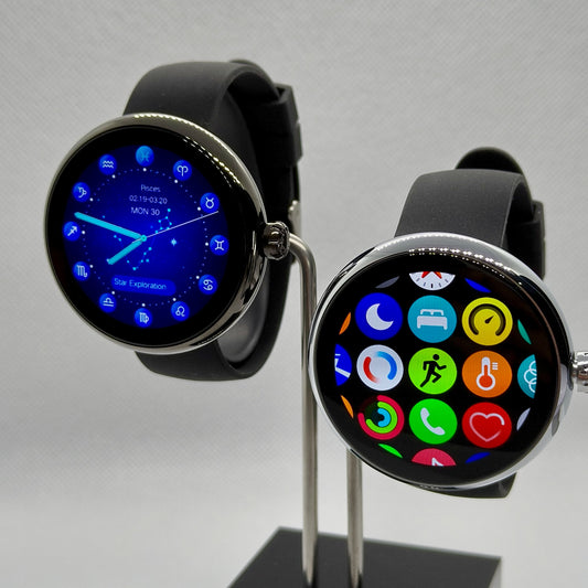 V12 LuxoraWatch – Smartwatch AMOLED Unissex com Monitoramento de Saúde, Notificações e Bateria de Longa Duração