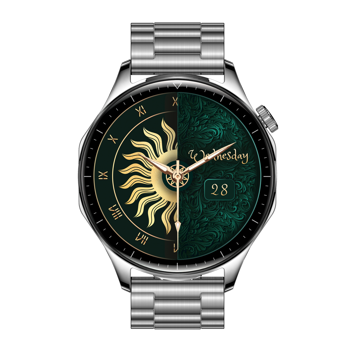 T98 LuxoraWatch – Smartwatch + Fones Bluetooth 2 em 1 com Chamadas, Saúde, NFC e Tela AMOLED 1.43" | Entrega Rápida em Angola