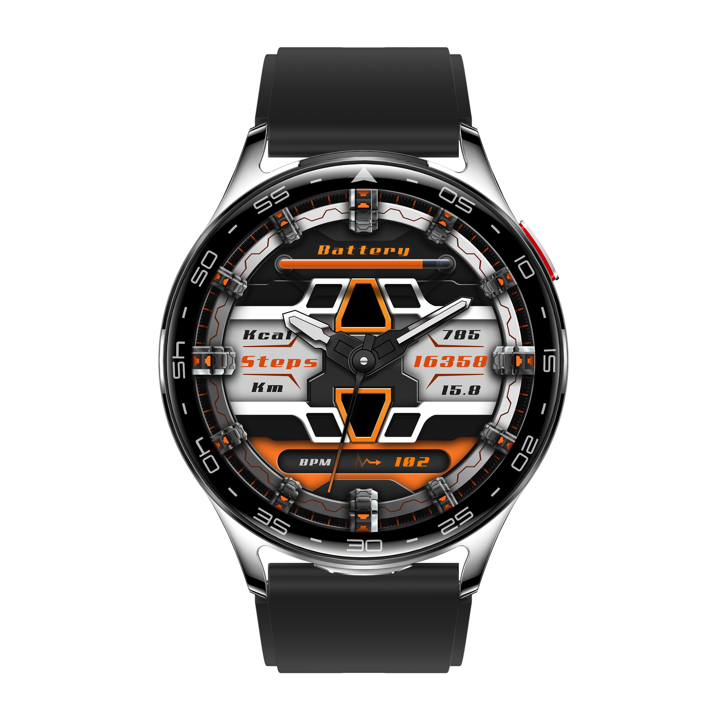 T97 LuxoraWatch – Smartwatch 2 em 1 com Fones Bluetooth, Chamadas, Saúde 24h e Ecrã HD 1.39" | Relógio Unissex Estilo Negócios