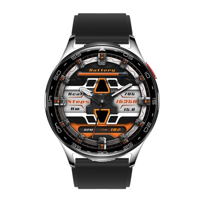 T97 LuxoraWatch – Smartwatch 2 em 1 com Fones Bluetooth, Chamadas, Saúde 24h e Ecrã HD 1.39" | Relógio Unissex Estilo Negócios