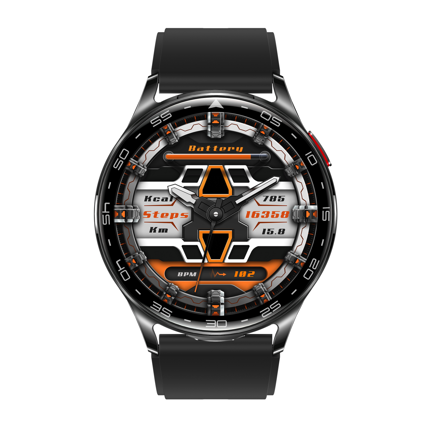 T97 LuxoraWatch – Smartwatch 2 em 1 com Fones Bluetooth, Chamadas, Saúde 24h e Ecrã HD 1.39" | Relógio Unissex Estilo Negócios