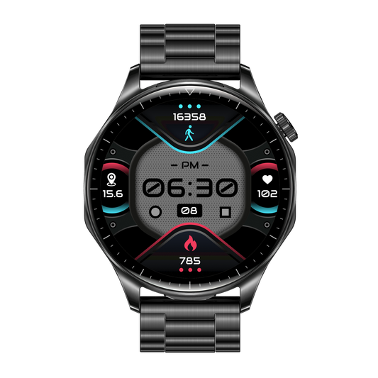 T98 LuxoraWatch – Smartwatch + Fones Bluetooth 2 em 1 com Chamadas, Saúde, NFC e Tela AMOLED 1.43" | Entrega Rápida em Angola