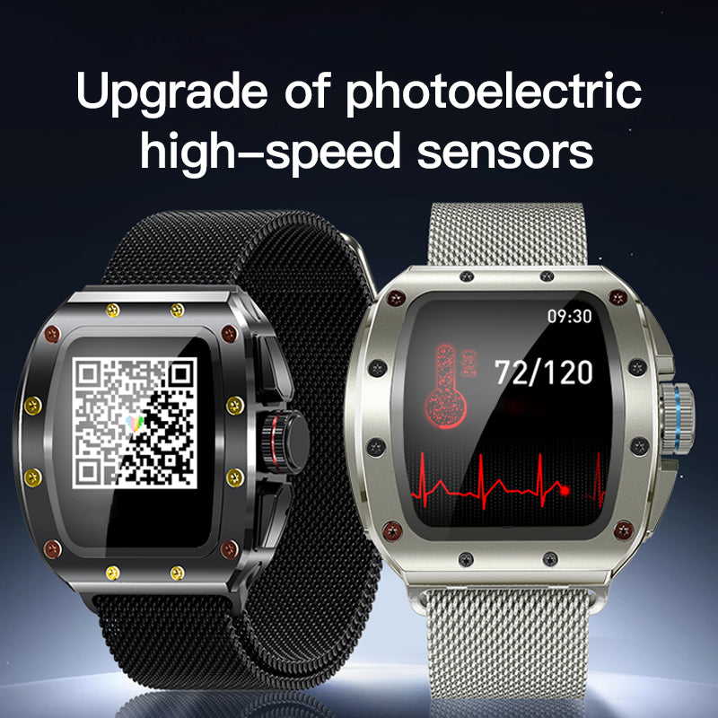V68 Smartwatch Masculino Estilo Richard Mille – Chamadas Bluetooth, Tela HD 1.76", NFC, IP67 | Relógio Inteligente para Saúde e Esporte | Entrega Grátis em Luanda