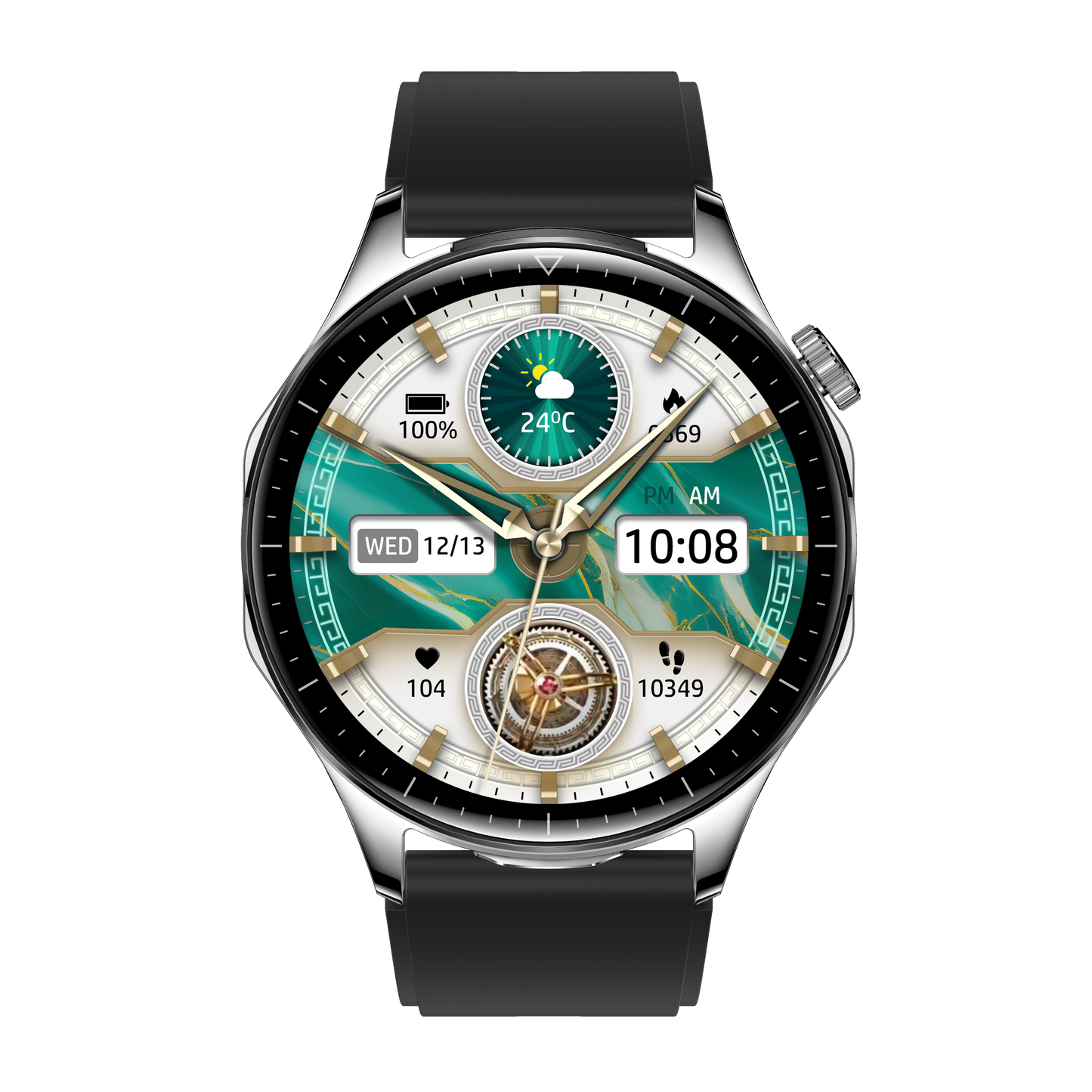 T98 LuxoraWatch – Smartwatch + Fones Bluetooth 2 em 1 com Chamadas, Saúde, NFC e Tela AMOLED 1.43" | Entrega Rápida em Angola