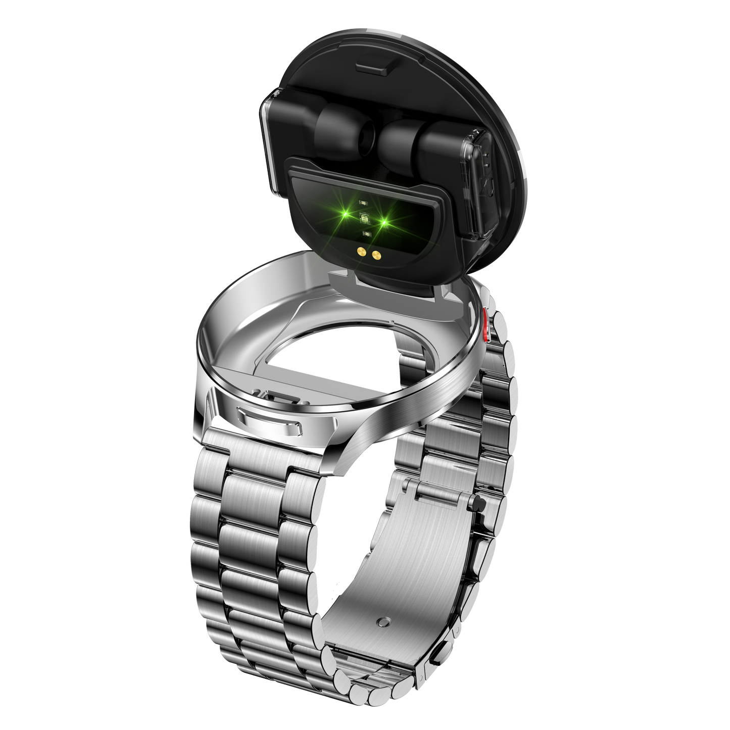 T97 LuxoraWatch – Smartwatch 2 em 1 com Fones Bluetooth, Chamadas, Saúde 24h e Ecrã HD 1.39" | Relógio Unissex Estilo Negócios