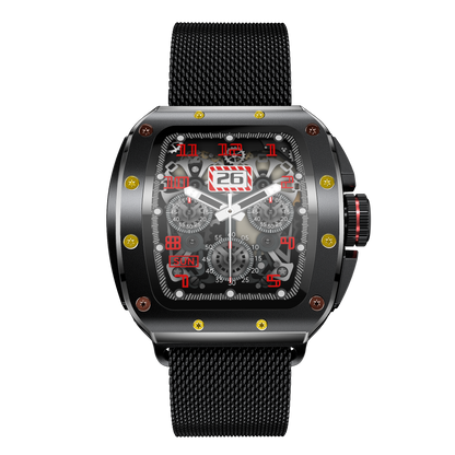 V68 Smartwatch Masculino Estilo Richard Mille – Chamadas Bluetooth, Tela HD 1.76", NFC, IP67 | Relógio Inteligente para Saúde e Esporte | Entrega Grátis em Luanda