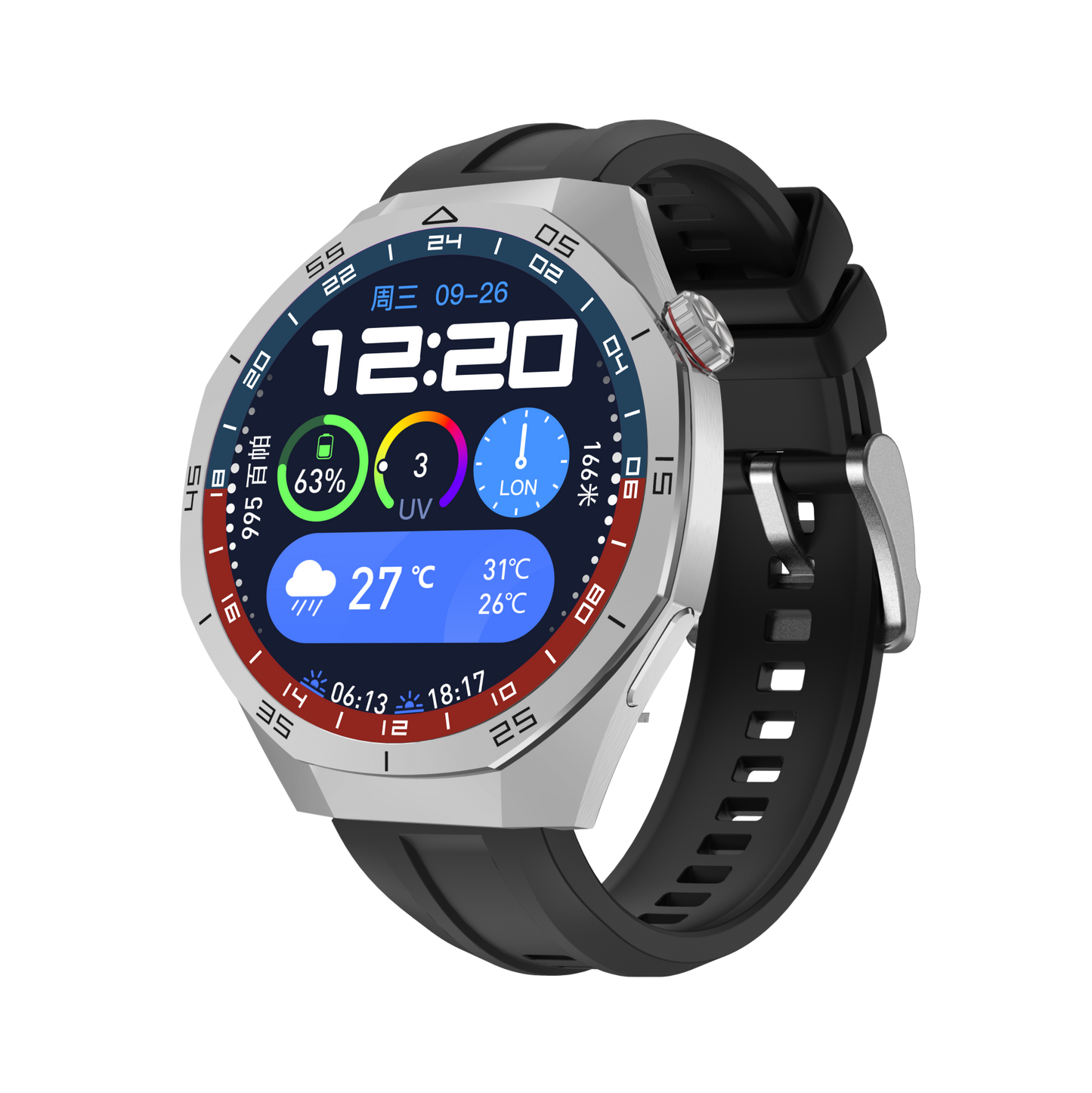 S6PRO Smartwatch com Chamadas Bluetooth, Tela Redonda HD 1.62", Monitor de Saúde e NFC – Compatível com Android e iOS