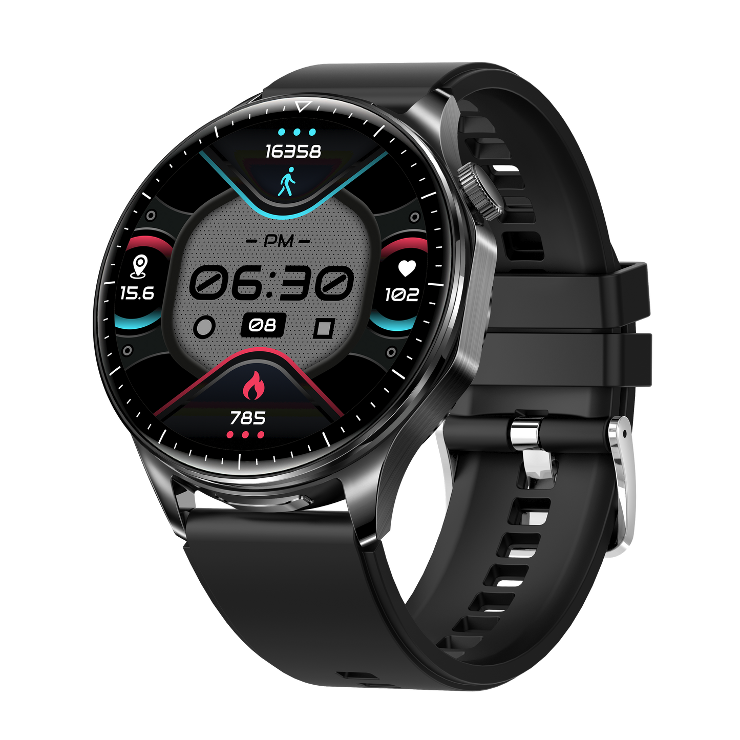 T98 LuxoraWatch – Smartwatch + Fones Bluetooth 2 em 1 com Chamadas, Saúde, NFC e Tela AMOLED 1.43" | Entrega Rápida em Angola