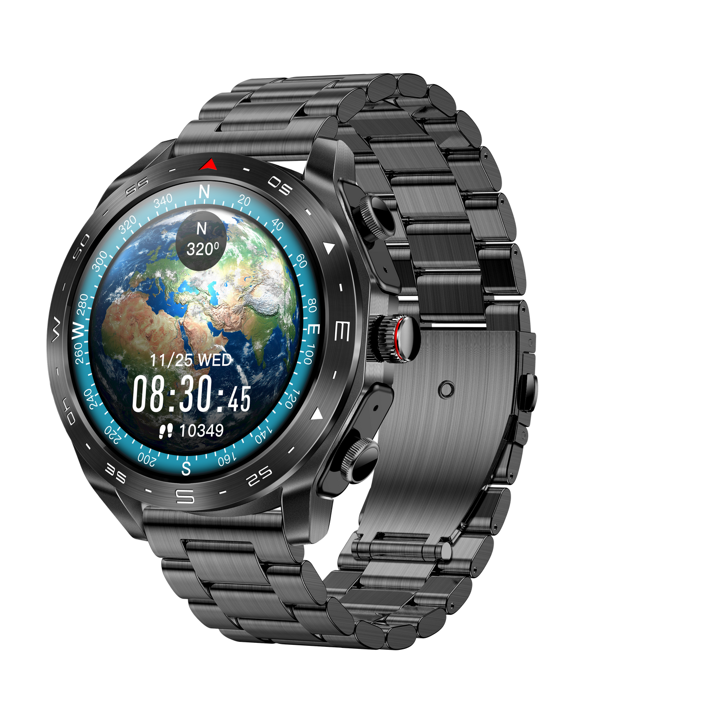 T95 LuxoraWatch – Smartwatch 2-em-1 com Fones Bluetooth, Chamadas, Monitor de Saúde e Ecrã IPS HD 1.52" | Unissex | Entrega Rápida em Angola