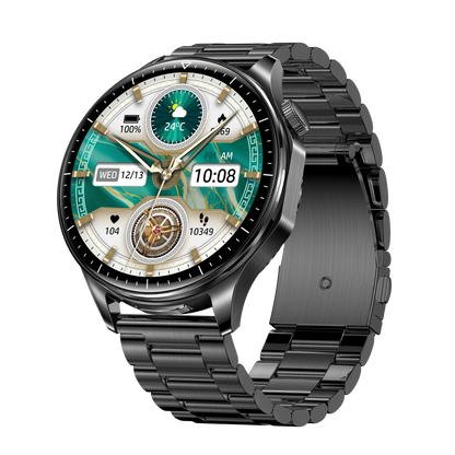 T98 LuxoraWatch – Smartwatch + Fones Bluetooth 2 em 1 com Chamadas, Saúde, NFC e Tela AMOLED 1.43" | Entrega Rápida em Angola