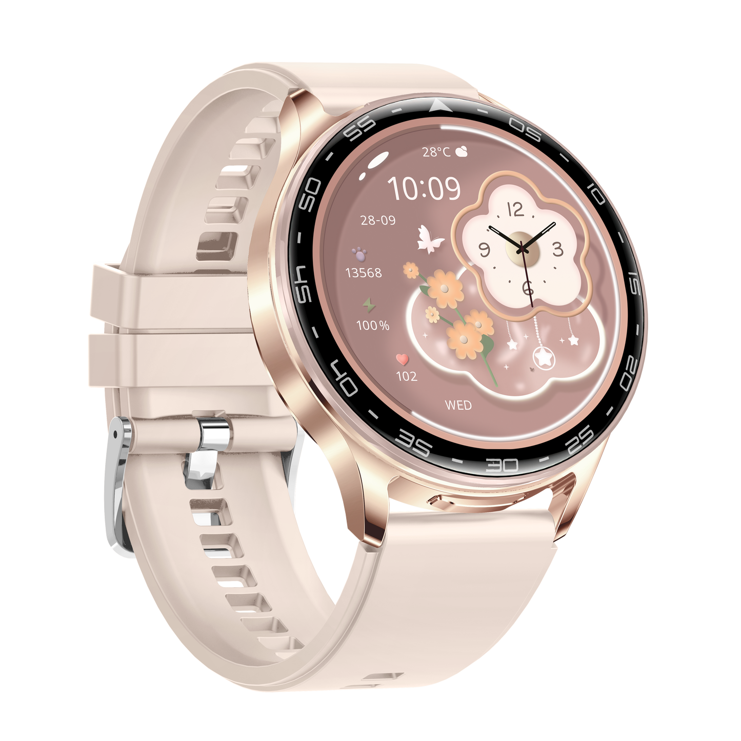 T97 LuxoraWatch – Smartwatch 2 em 1 com Fones Bluetooth, Chamadas, Saúde 24h e Ecrã HD 1.39" | Relógio Unissex Estilo Negócios