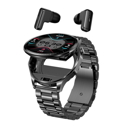 T98 LuxoraWatch – Smartwatch + Fones Bluetooth 2 em 1 com Chamadas, Saúde, NFC e Tela AMOLED 1.43" | Entrega Rápida em Angola