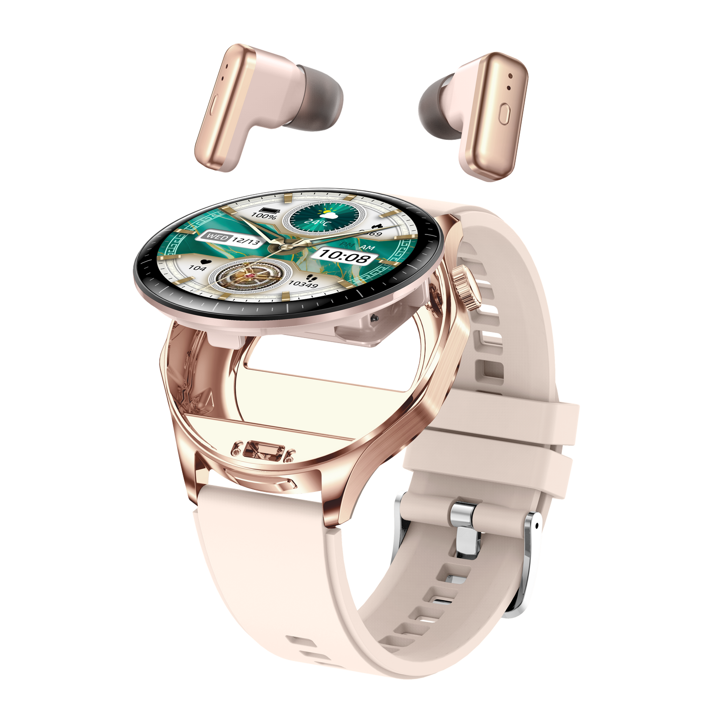 T98 LuxoraWatch – Smartwatch + Fones Bluetooth 2 em 1 com Chamadas, Saúde, NFC e Tela AMOLED 1.43" | Entrega Rápida em Angola