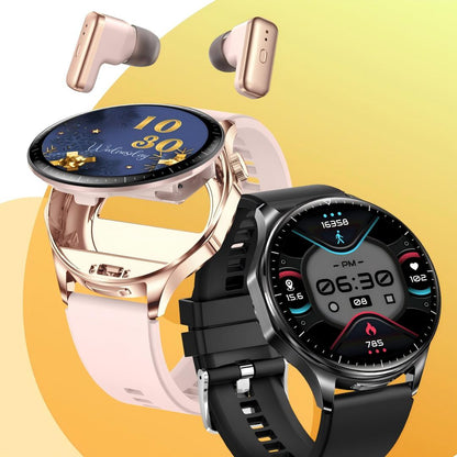 T98 LuxoraWatch – Smartwatch + Fones Bluetooth 2 em 1 com Chamadas, Saúde, NFC e Tela AMOLED 1.43" | Entrega Rápida em Angola