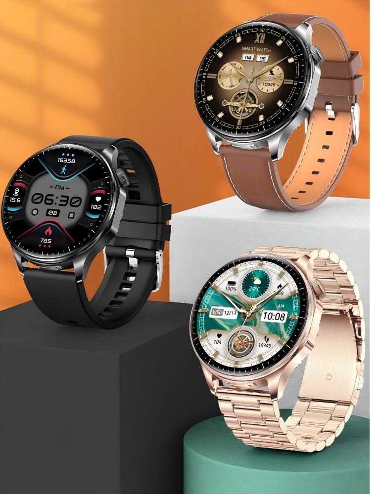 T98 LuxoraWatch – Smartwatch + Fones Bluetooth 2 em 1 com Chamadas, Saúde, NFC e Tela AMOLED 1.43" | Entrega Rápida em Angola