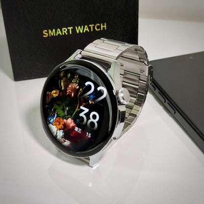 V13PRO Smartwatch LuxoraWatch – Tela HD 2.0", NFC, Monitoramento Avançado de Saúde, 3 Pulseiras (Couro, Aço, Silicone), IP67