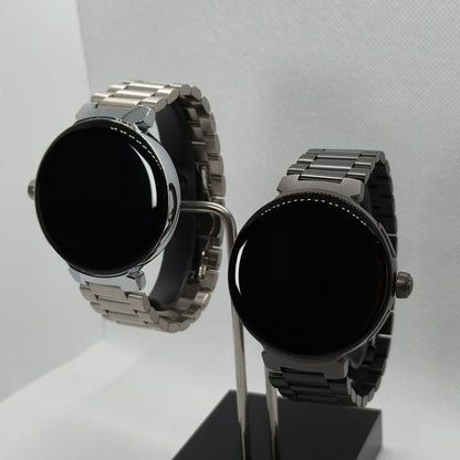 V2 LuxoraWatch – Smartwatch Casal Unissex com Chamadas, Saúde, NFC e Tela HD 1.6" | Entrega Rápida em Angola