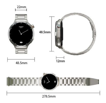 X3 LuxoraWatch Smartwatch 1,53" HD IP68 – 59 Modos, Saúde 24h e Longa Autonomia (Prata/Preto)