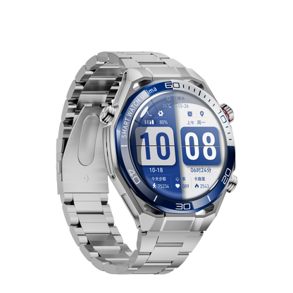 JS Watch 55 prata, vista lateral
