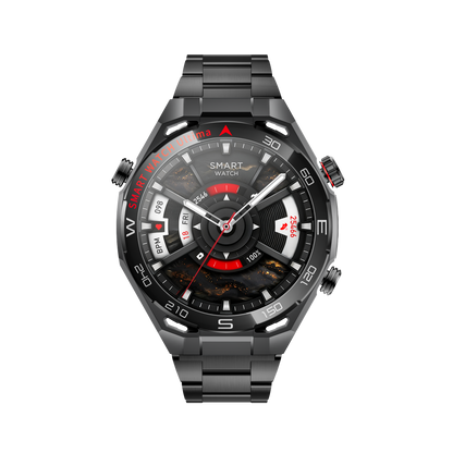 JS Watch 55 preto, vista frontal
