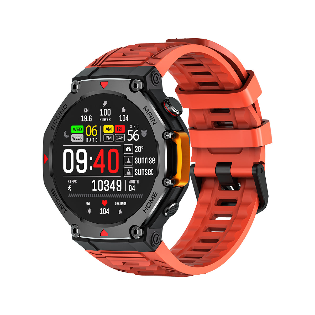 Mrex 4 laranja, vista lateral